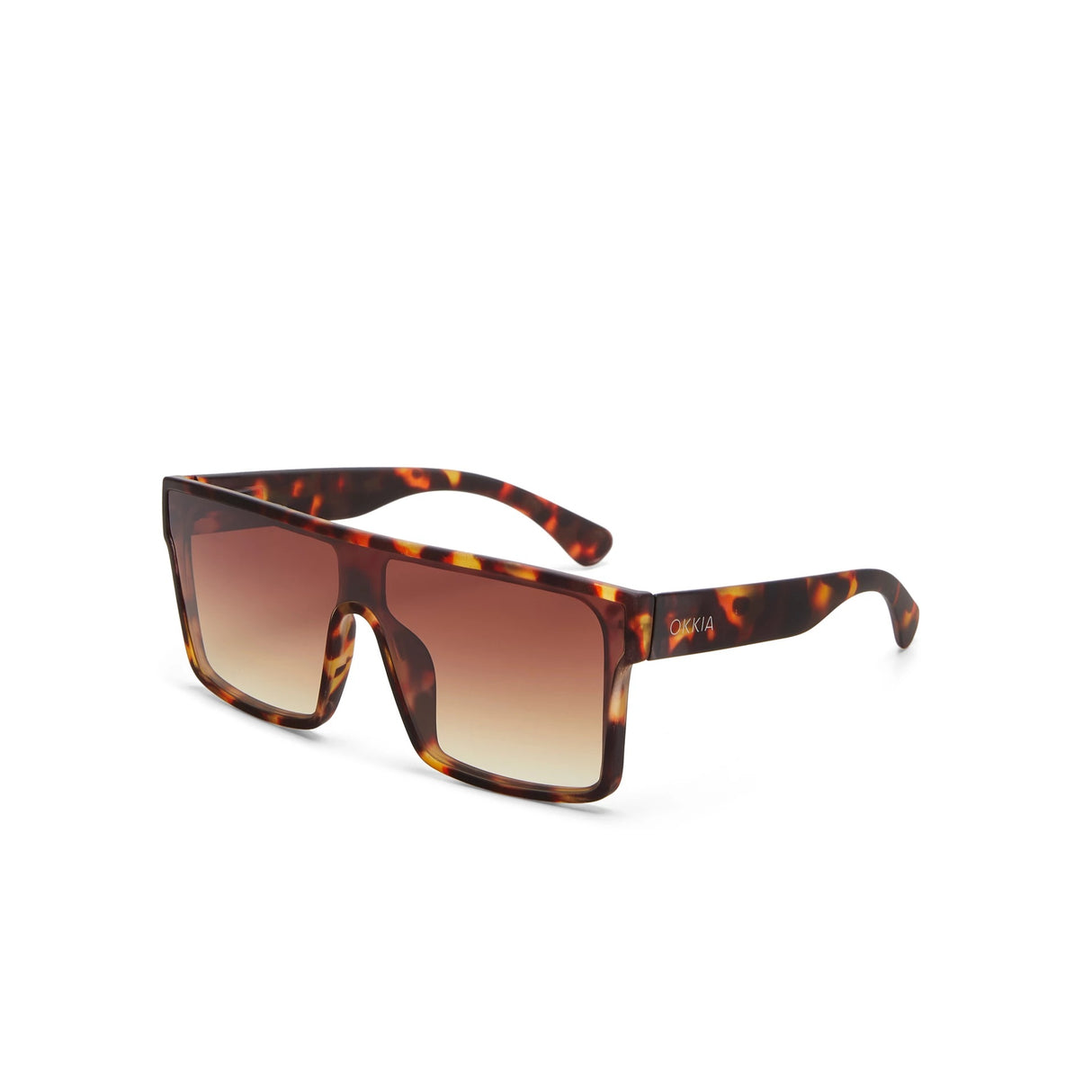 OKKIA Tokyo Occhiali da Sole Unisex Squadrato Classic Avana