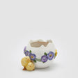 Vaso uovo con pulcino EDG in poliresina lucida 14 cm decorazione Pasqua