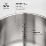 BARAZZONI Facile Dual System Pressure Cooker 4.5 L Stainless Steel 22cm
