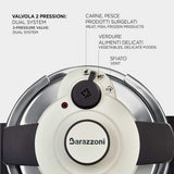BARAZZONI Facile Dual System Pressure Cooker 6 L Stainless Steel 22cm