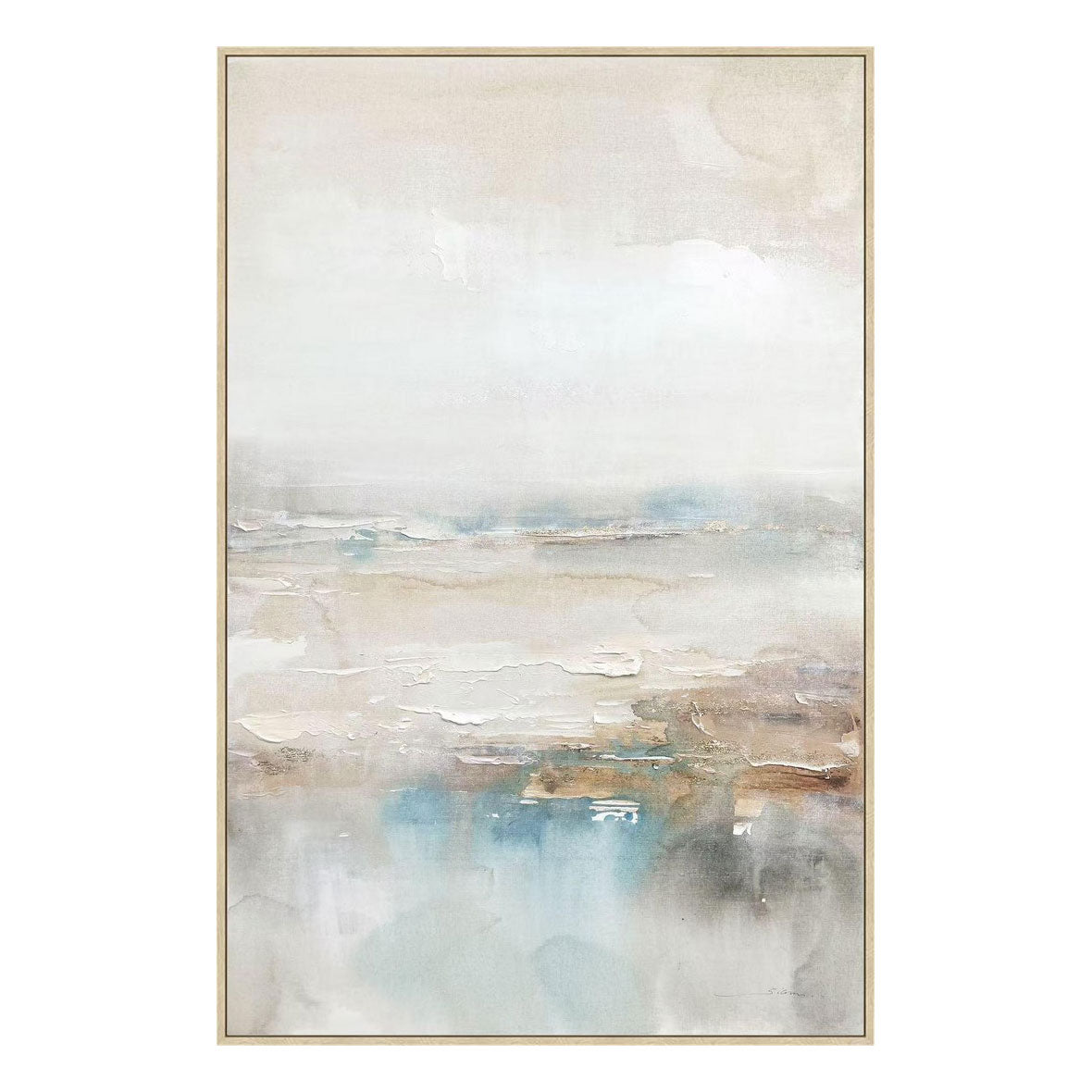 Quadro astratto Bold Bizzotto su tela con dettagli dorati 82,6x122,6 cm