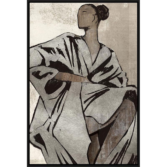 Quadro Talent Bizzotto stampa su tela con dettagli dorati 62x92 cm
