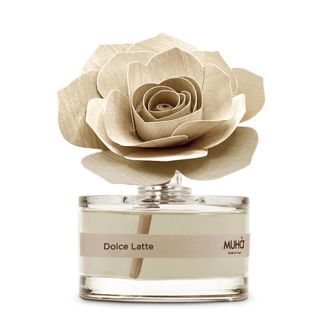 Diffusore a bastoncino Muha Rosa in vetro con fiore decorativo 50 ml