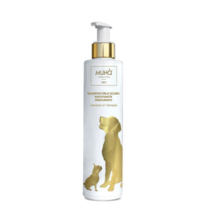Shampoo per cani pelo scuro Muha alla vaniglia flacone 200 ml