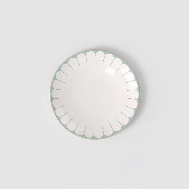 Set 6 piatti dessert Fleur Vert Villeroy & Boch in porcellana 21 cm