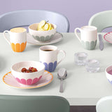VILLEROY & BOCH Fleur Vert Piatto da Colazione Dessert Set 6 Pezzi 21cm Verde Porcellana
