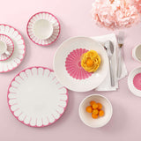 VILLEROY & BOCH Fleur Cassis Piatto Fondo per Pasta Set 6 Pezzi 24cm Rosa Porcellana