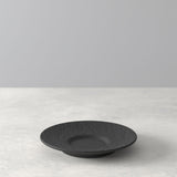 VILLEROY & BOCH Manufacture Rock Nero 6 Pezzi Piatto Piattino Caffè Espresso 12cm
