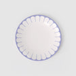 Set 6 piatti piani Fleur Bleu Villeroy & Boch in porcellana bordo blu 27 cm