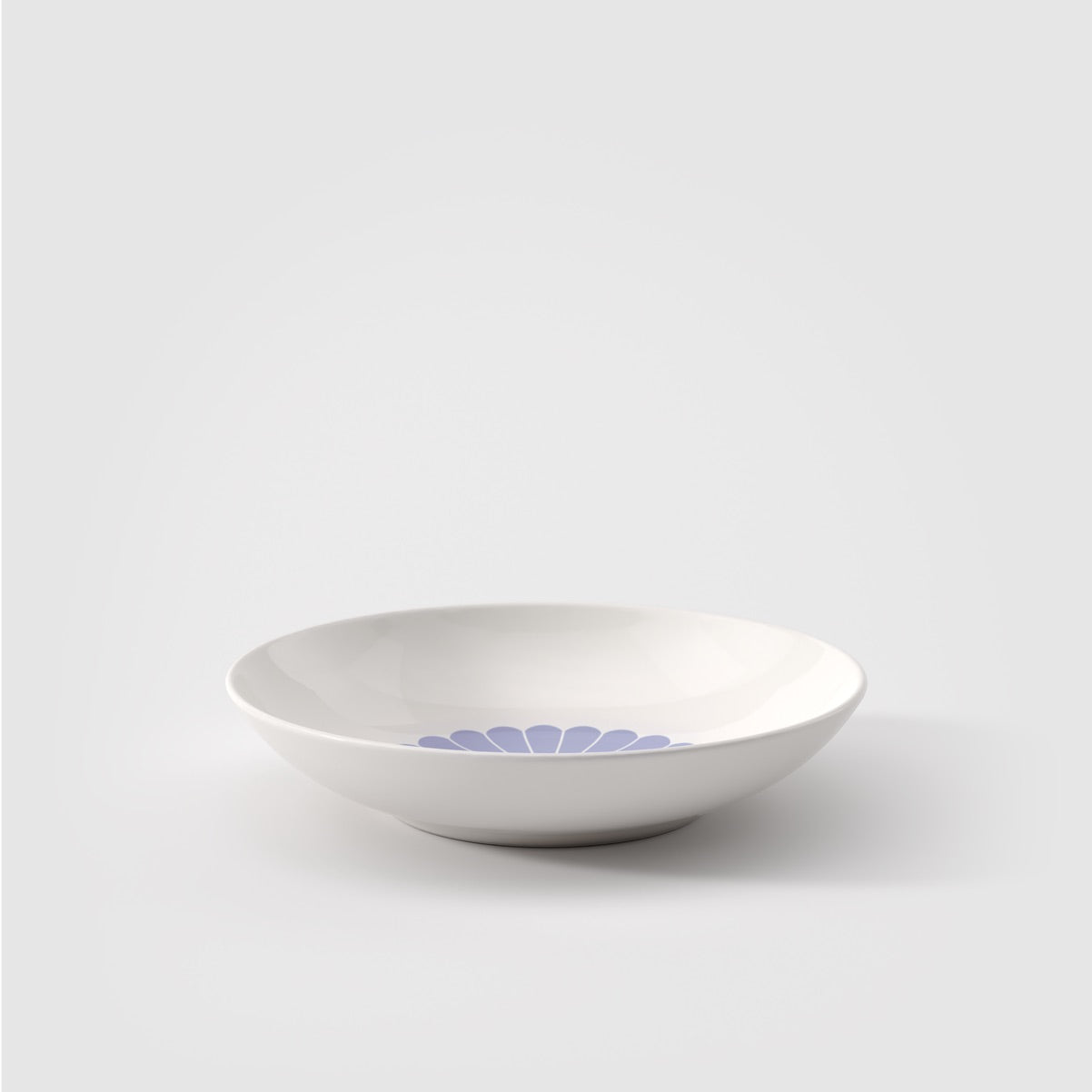 Set piatti fondi Fleur Bleu Villeroy & Boch porcellana bordo blu 24 cm
