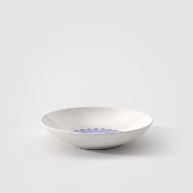 Set piatti fondi Fleur Bleu Villeroy & Boch porcellana bordo blu 24 cm