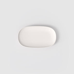Piatto ovale Afina Villeroy & Boch in porcellana bianca 23x13 cm