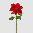 Stella di Natale EDG a ramo in tessuto rosso 70x25 cm