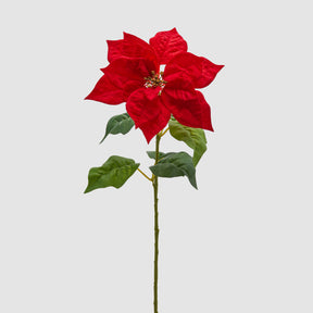 Stella di Natale EDG a ramo in tessuto rosso 70x25 cm
