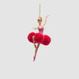 Addobbo ballerina EDG in resina rosa 18 cm decorazione natalizia