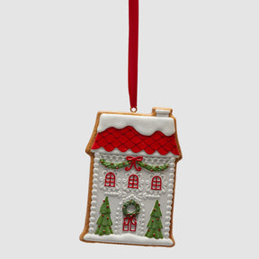 Casetta di Natale EDG in resina decorativa 11 cm