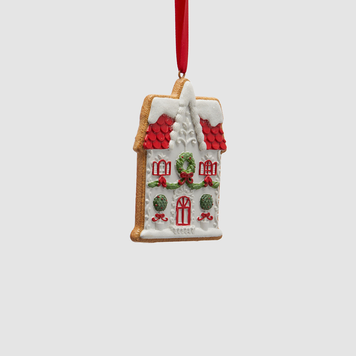 Casetta di Natale EDG in resina decorativa alta 11 cm