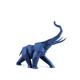 Scultura Elefante Origami Lladrò in porcellana geometrica 43x52 cm