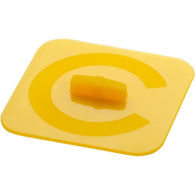 Coperchio quadrato Villeroy & Boch in silicone giallo 14 cm