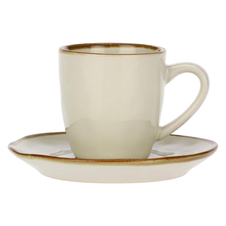 Tazza caffè con piattino Rose & Tulipani in stoneware 90 ml
