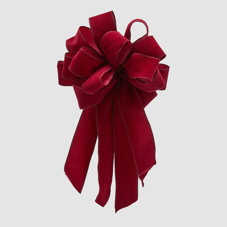 Fiocco in velluto EDG bordeaux 15 asole 51x26 cm