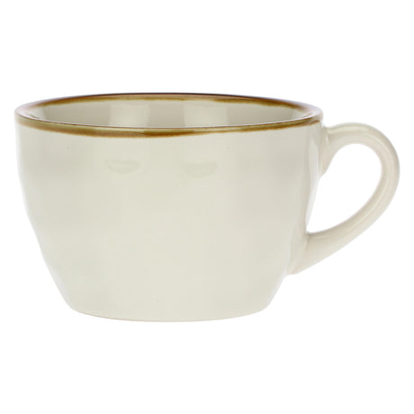 Tazza colazione Concerto Rose & Tulipani in stoneware con bordo dorato 420 ml