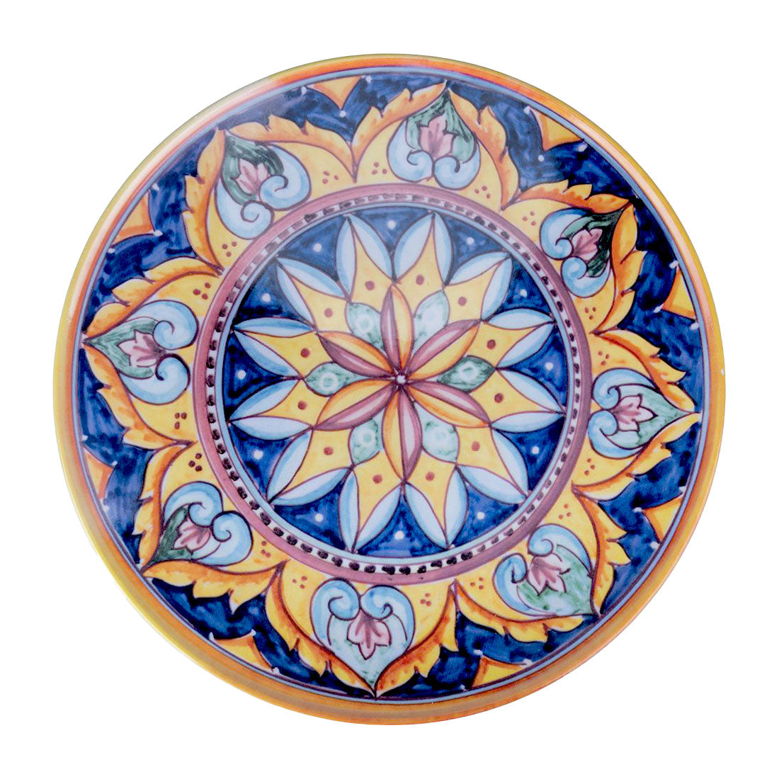 Piatto pizza Scilla Villa D'Este Home Tivoli in gres decorato 33 cm