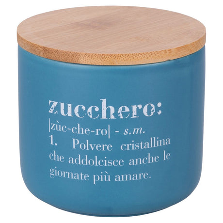 Barattolo zucchero Victionary Villa D'Este in ceramica ottanio 500 ml