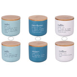 VILLA D'ESTE HOME TIVOLI Victionary Barattolo Set 3 Pezzi Sale Zucchero Caffè 500ml Ceramica