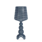 Lampada da tavolo Mini Kabuki Kartell in policarbonato azzurro 70 cm