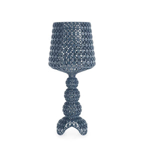 Lampada da tavolo Mini Kabuki Kartell in policarbonato azzurro 70 cm