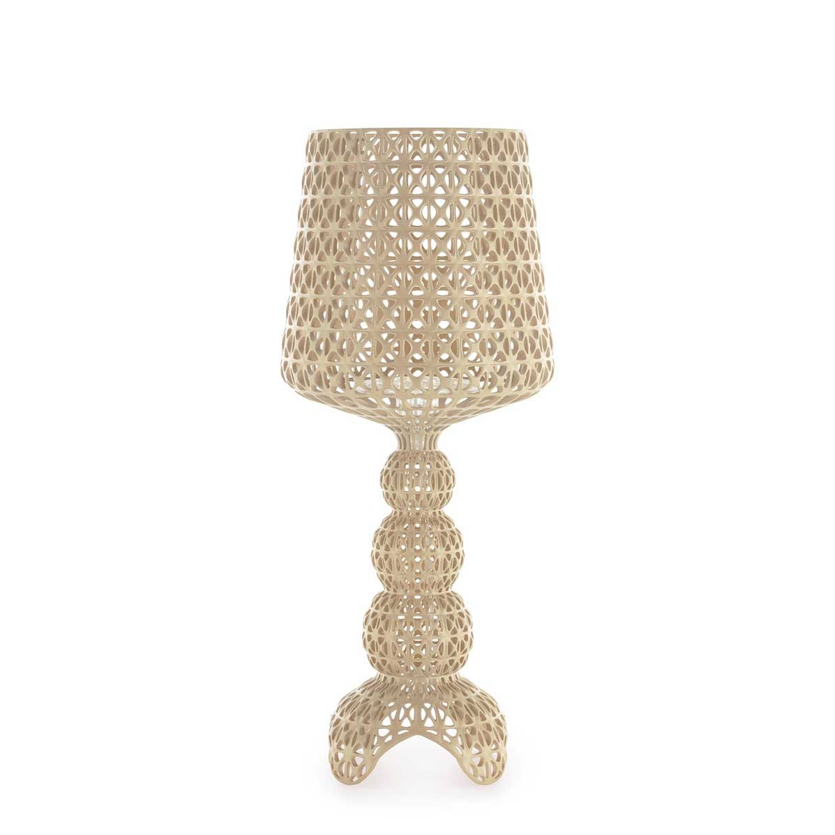 Lampada da tavolo Mini Kabuki Kartell in policarbonato beige 70 cm