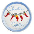 Piatto pizza Chistu Core Rose & Tulipani in porcellana decorata 31 cm