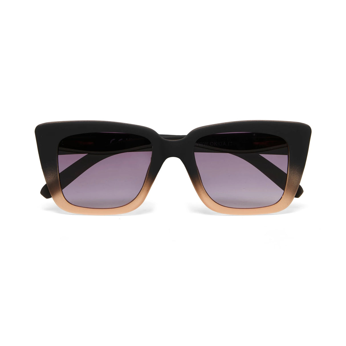 OKKIA Elba Occhiali da Sole Donna Nero Rosa