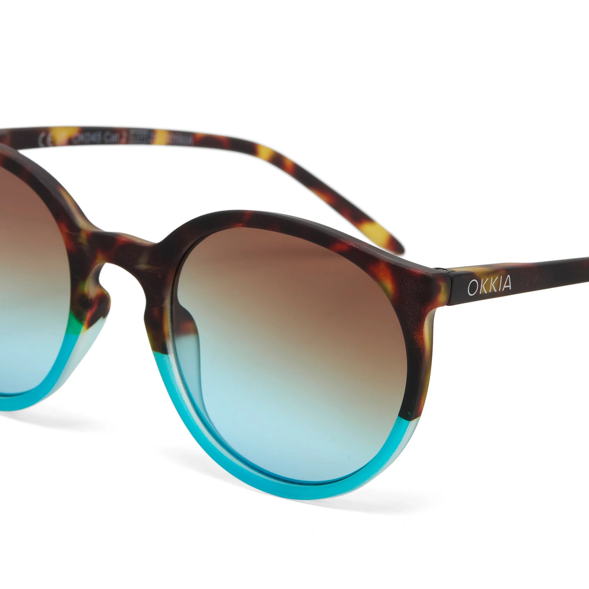 OKKIA Berlino Occhiali da Sole Donna Avana Blu