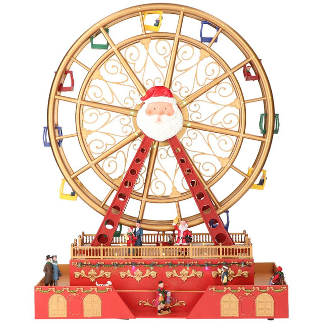 Ruota panoramica musicale Timstor in plastica con luci LED 38x17x49 cm