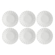 Set 6 piatti fondi Ducale La Porcellana Bianca in porcellana bianca 22 cm