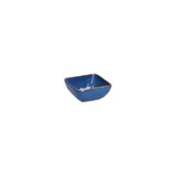 Set 6 ciotole Concerto Rose & Tulipani in stoneware blu con bordo oro 8 cm