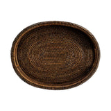 LA PORCELLANA BIANCA Botanio Vassoio Ovale in Rattan 45x35cm