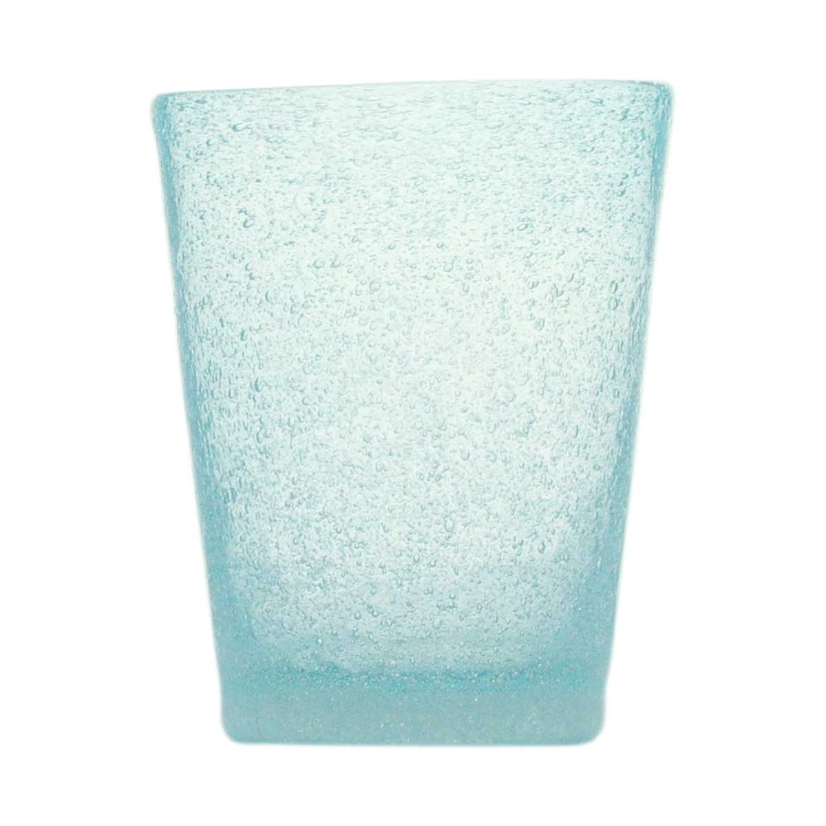 MEMENTO Bicchieri Acqua Monocolore Light Blue Set 6 Pezzi 250ml Pasta di Vetro