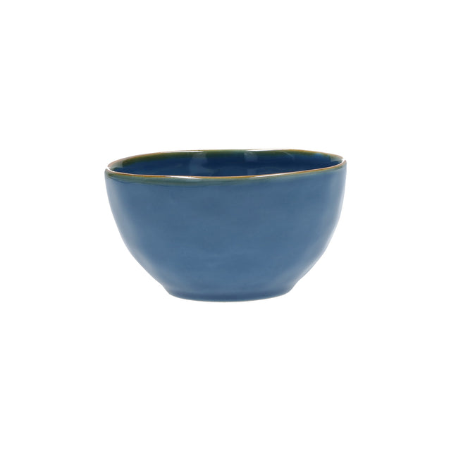 Ciotola Concerto Rose & Tulipani in stoneware blu avio 11 cm