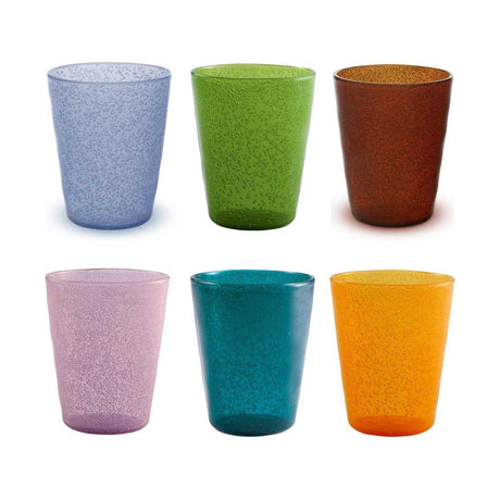 Set 6 bicchieri acqua Memento Synth in plastica colorata 330 ml