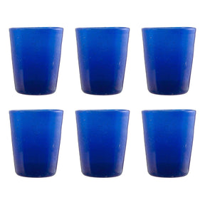 Set 6 calici acqua Memento in pasta di vetro colorata 250ml