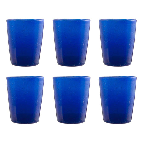 Set 6 calici acqua Memento in pasta di vetro colorata 250ml