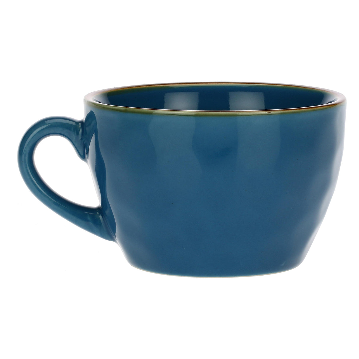 ROSE & TULIPANI Concerto Tazza Colazione Blu Avio 420ml Stoneware