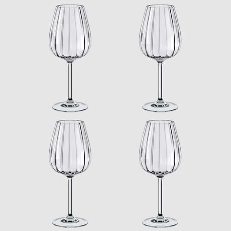 Set 4 calici vino Rose Garden Villeroy & Boch in cristallo 200 ml