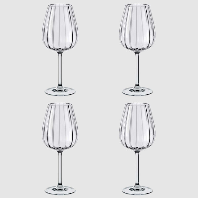 Set 4 calici vino Rose Garden Villeroy & Boch in cristallo 200 ml