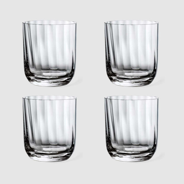 Set 4 bicchieri acqua Villeroy & Boch Rose Garden in cristallo 250ml