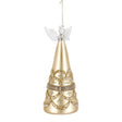 Pendaglio Angelo Beloved Bizzotto in vetro color champagne 21 cm
