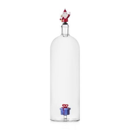 Bottiglia Christmas Tales Ichendorf vetro borosilicato con Babbo Natale 31x8,5 cm